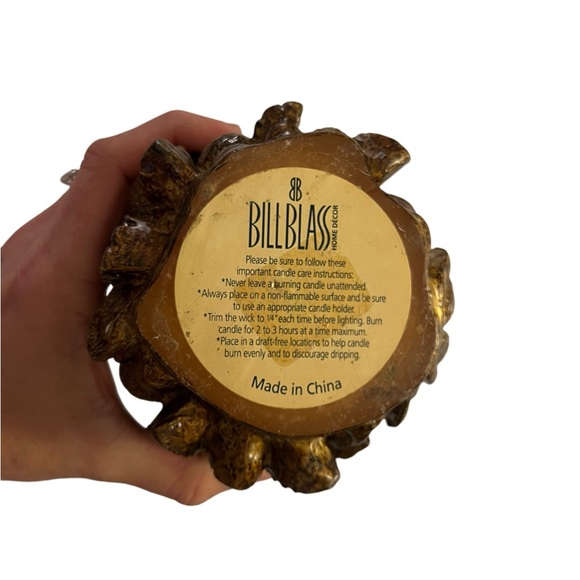 Bill Blass Home Decor Gold Pear Tree Candle Decorations Wax Candles 8.5” - Picture 5 of 5